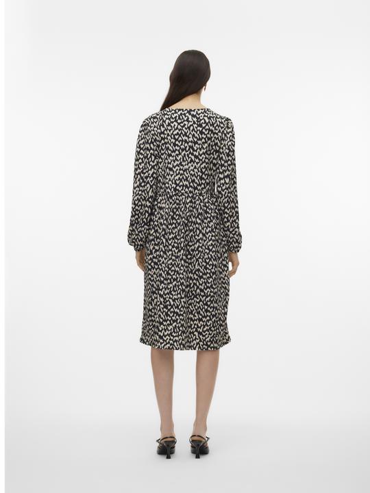 Immagine prodotto Vero Moda Abito midi con scollo rotondo dalla vestibilità regolare (S)