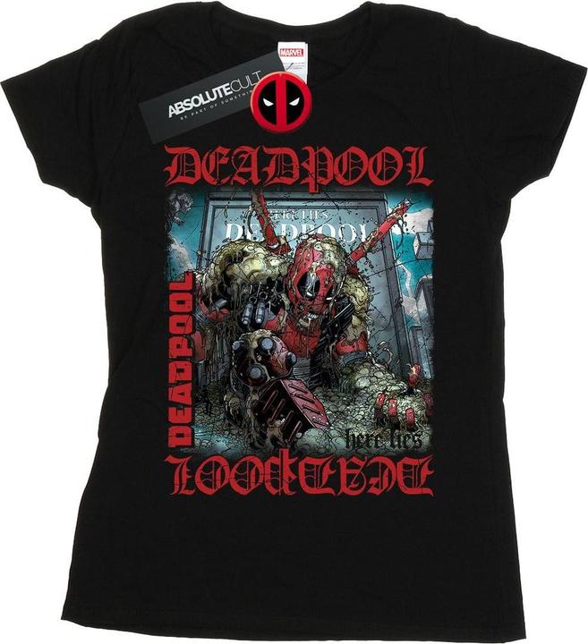 Image du produit - T-shirt DEADPOOL HERE LIES DEADPOOL - Femme (S)
