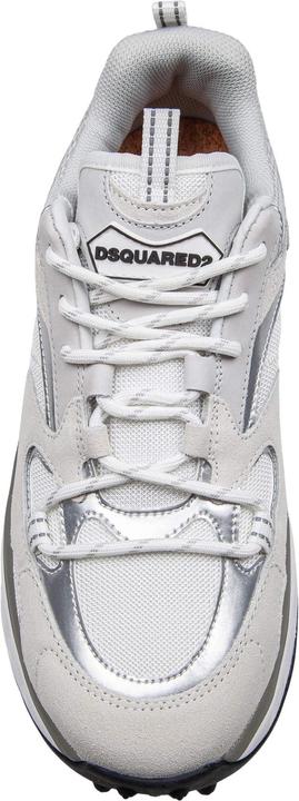 Produktbild Dsquared2 bubble sneakers in leather and technical fabric color white/silver (40)