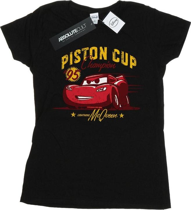 Actual product image Disney Womens/Ladies Cars Piston Cup Champion Cotton T-Shirt (M)