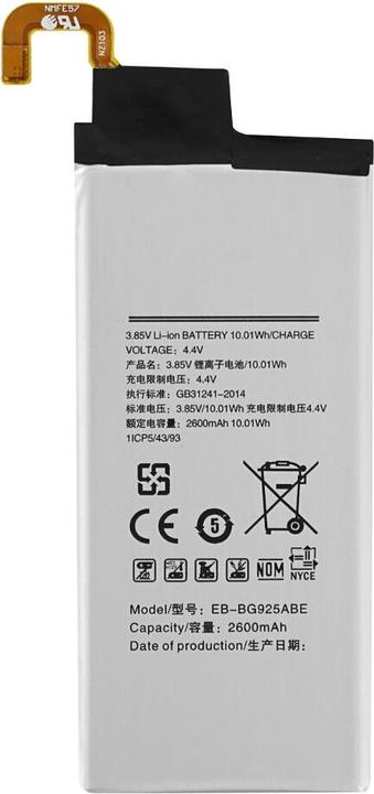 Actual product image Battery for Samsung G925F Galaxy S6 Edge