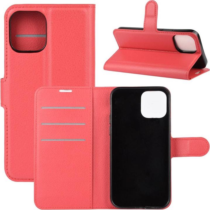 Image du produit Cover-Discount iPhone 12 mini - étui en cuir rouge (Apple iPhone 12 mini)