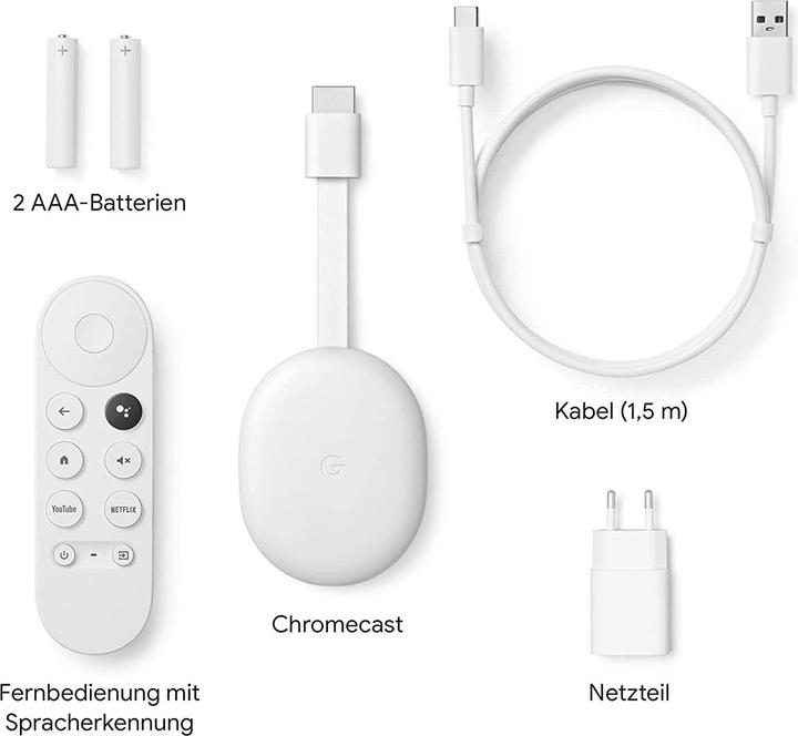 Actual product image Google Chromecast with TV 4K (4 GB, Android 9.0 (Pie))