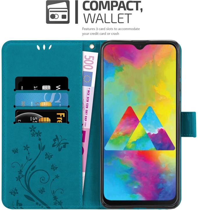 Productafbeelding Cadorabo Bloemen Boekomslag (Samsung Galaxy M21)