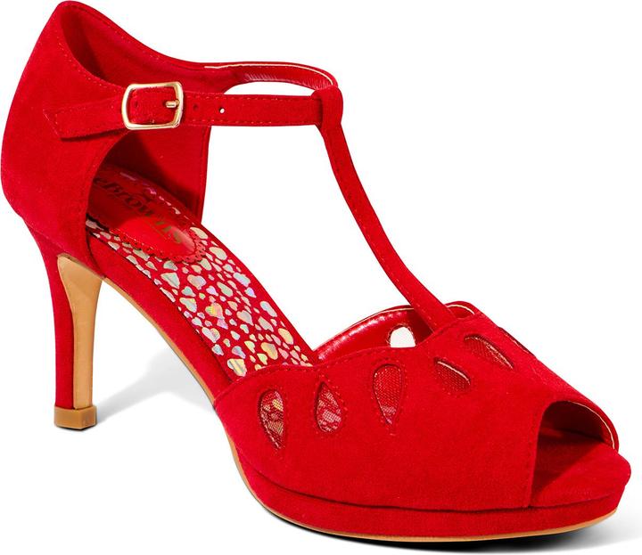 Actual product image Joe Browns Cut-Out Detail Peep Toe T-Bar Heels (41)