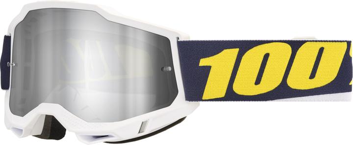 Immagine prodotto 100% Torcia per occhiali ACCURI 2 (bianco-grigio-giallo, Specchio Argento)