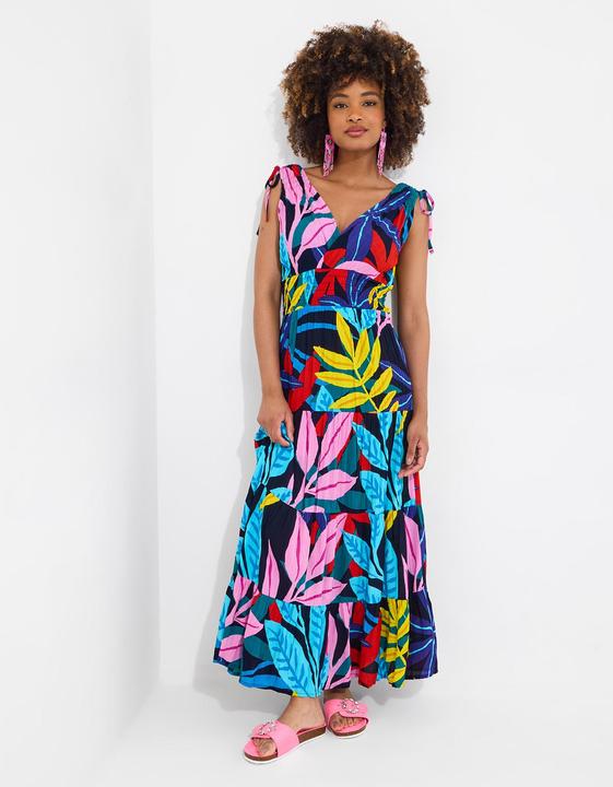 Produktbild Joe Browns Petite Leaf Print Tie Shoulder Shirred Waist Maxi Dress (18)