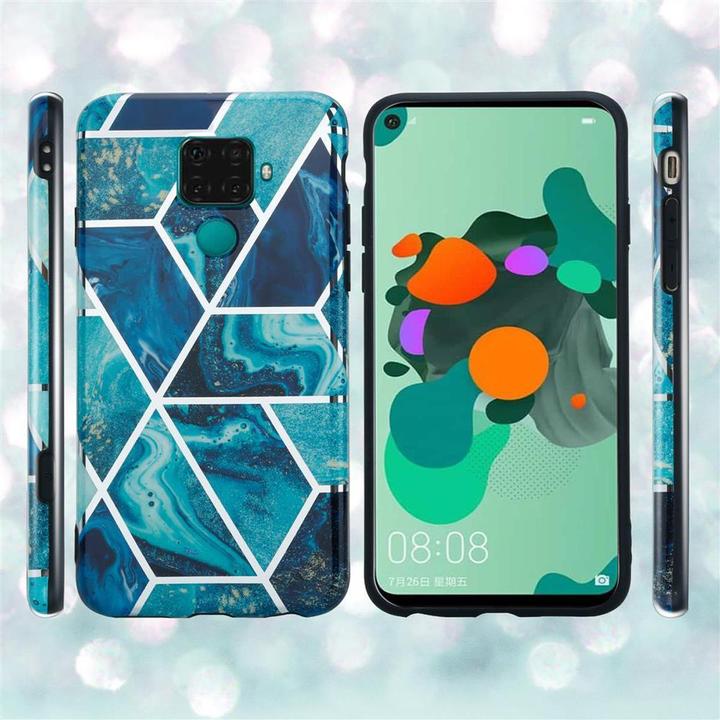 Actual product image Cadorabo IMD TPU Colorful Marble Cover (Mate 30 Lite)