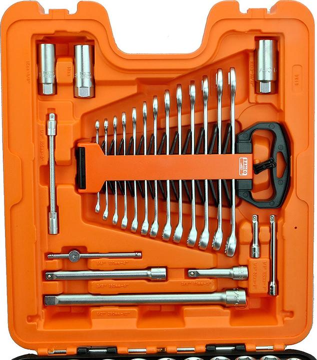 Produktbild Bahco Steckschlüssel-Satz (32 mm, 19 mm, 6 mm, 12 mm, 24 mm, 14 mm, 9/16", 22 mm, 5.5 mm, 16 mm, 23 mm, 34 mm, 10 mm, 21 mm, 18 mm, 1 3/16", 27 mm, 7 mm, 17 mm, 11 mm, 5 mm, 15 mm, 3/8", 8 mm, 9 mm, 7/8", 4.5 mm, 13/16", 3/4", 1/2", 11/16", 7/16", 13 mm, 4 mm)