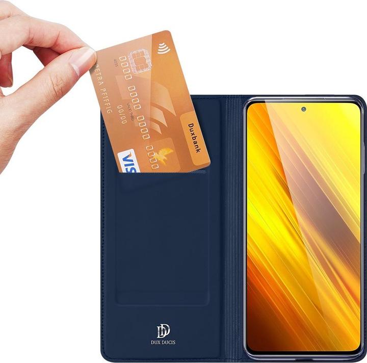 Immagine prodotto Dux Ducis Xiaomi Poco X3 - Custodia Flip Folio blu scuro (Xiaomi Poco X3 NFC)