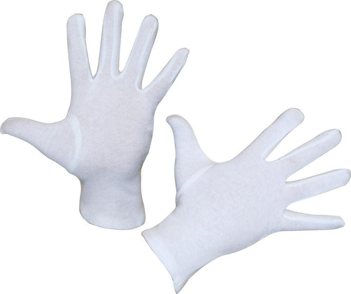 Produktbild Kerbl 29725/6 Baumwollhandschuh Dermatex, 6-Pack, Gebleicht, Damen (8), Weiss (8)