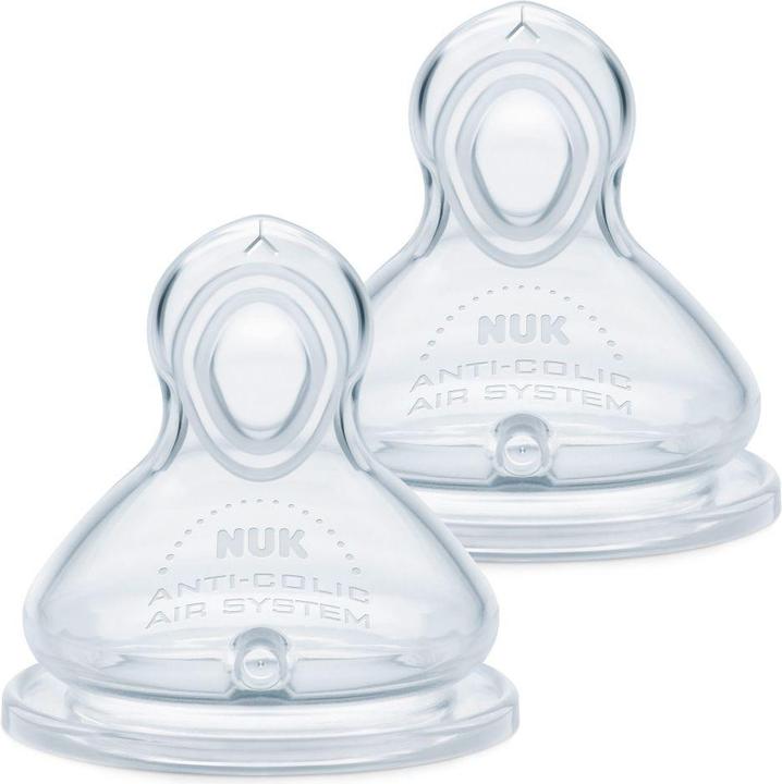 Immagine prodotto NUK Tettarella in silicone First Choice+ Flow Control, a prova di perdite, 6-18 mesi, senza BPA, 2