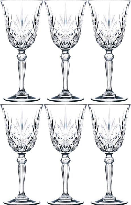 Actual product image Rcr Melodia Wine Glass Set of 6 (28 cl, 6 Glasses, Red wine glasses)