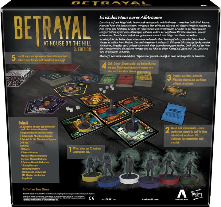 Produktbild Hasbro Gaming Betrayal at House on the Hill (Deutsch)