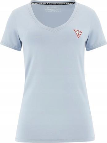 Image du produit Guess Damen T-Shirt Vn Mini Triangle Tee Blau (M)