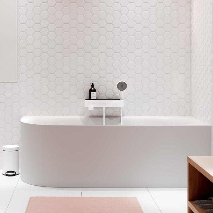 Produktbild hansgrohe HG Wannentherm SHOWERTABLET SELECT 400 Aufputz, DN 15 mattweiss