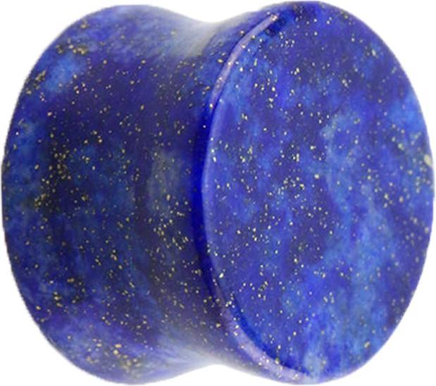 Star Piercing Flared Plug aus Lasurstein (ohne Messing, Mineralisch)