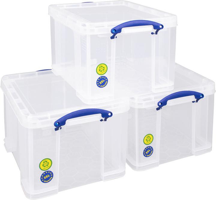 Produktbild Really Useful Box 3er-Set Stapelbar (48 x 39 x 31 cm, 35 l)