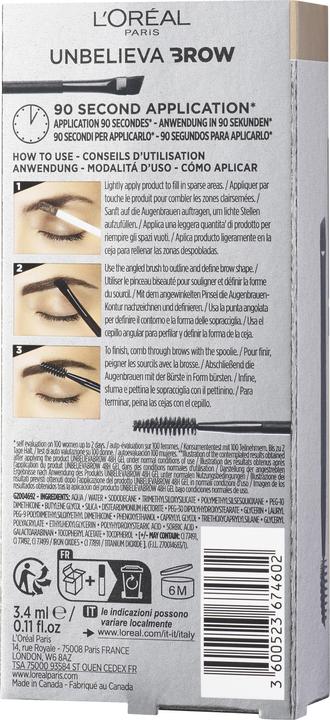 Actual product image L'Oréal Paris Unbelieva Brow (103 Warm Blonde)