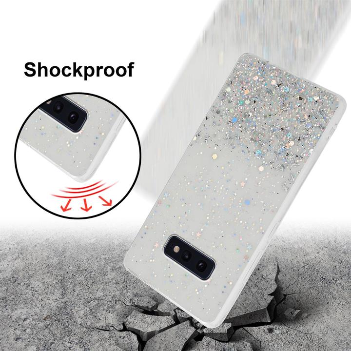 Actual product image Cadorabo TPU cover sparkling glitter (Samsung Galaxy S10e)