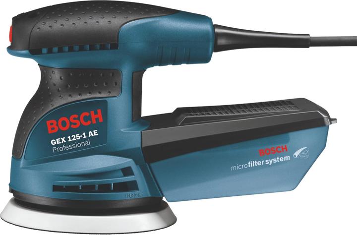 Produktbild Bosch Professional Exzenterschleifer GEX 125-1 AE, mit 3 x Schleifblatt C470, in Handwerkerkoffer (Exzenterschleifer, 250 W)