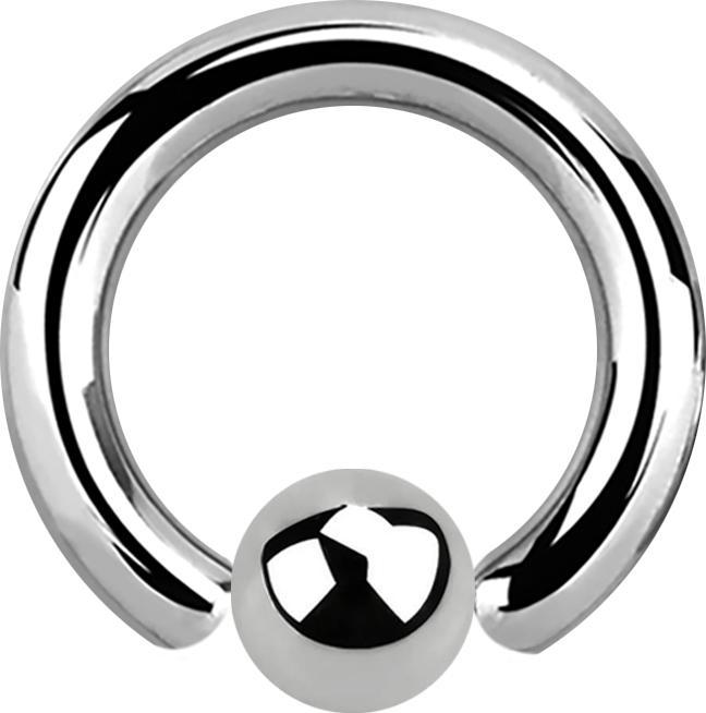 Produktbild Star Piercing Ball Closure Ring silber (ohne Messing, Titan G23)