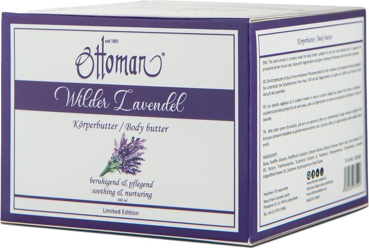 Produktbild Ottoman Lavendel Körperbutter 300ml, reichhaltige Körperpflege (Körpercreme, 300 ml)
