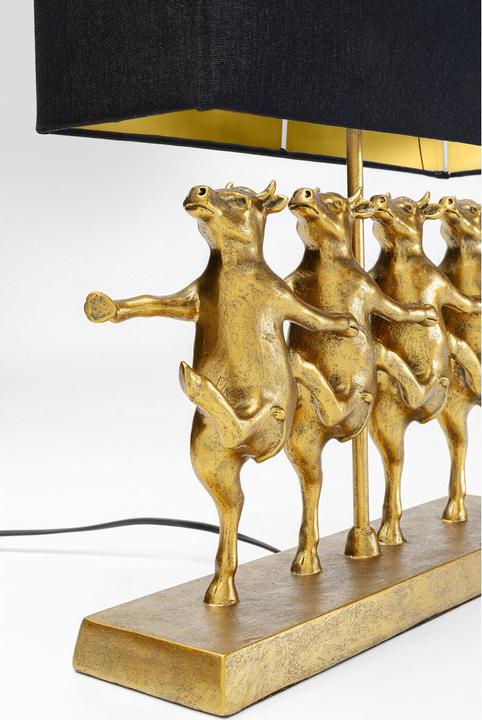 Immagine prodotto Kare Design Lampada da tavolo Dancing Cows nera (E27)