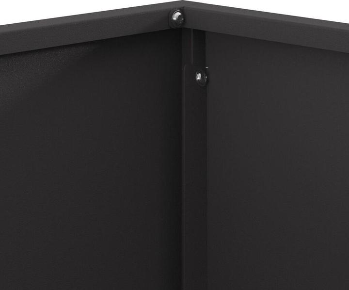 Actual product image VidaXL Fire pit square black 80x80x40 cm steel (80 cm)