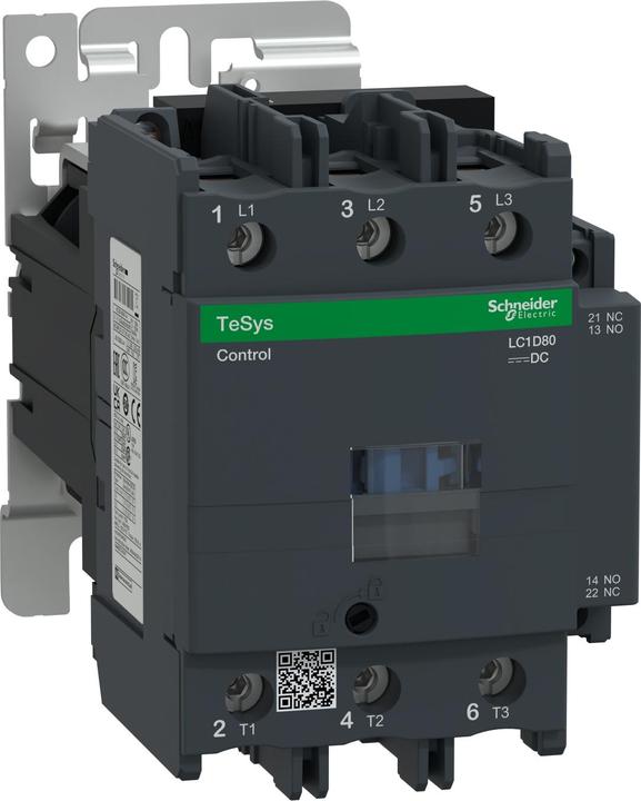 Schneider Electric Contacteur 3 pôles à fermeture 80A 24VDC