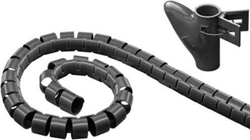 Image du produit Deltaco LDR14 Organisateur de câbles Desk Cable flex tube Noir 1 pc(s) (Trou de câble, 2000 cm)