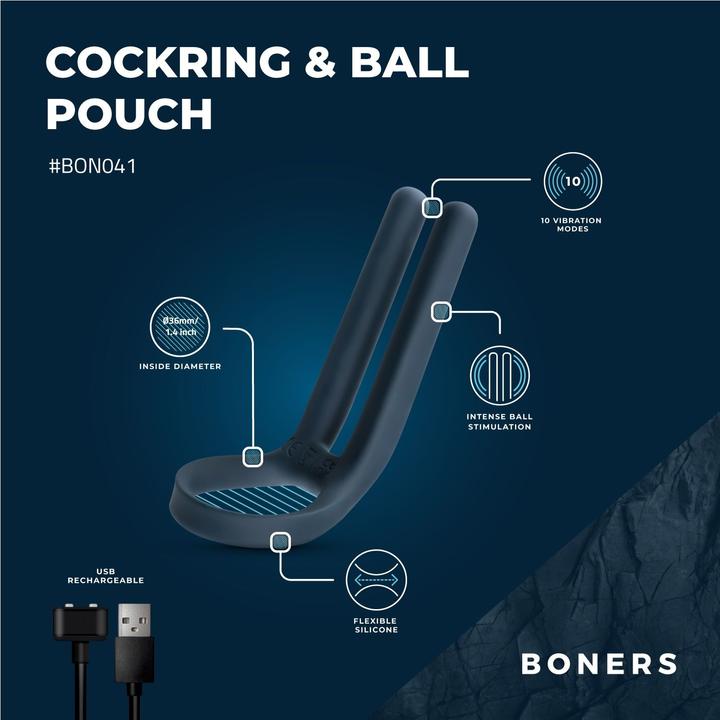 Image du produit Boners Anneau pénien & stimulateur testiculaire (4 cm)