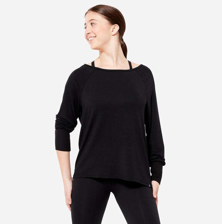 Immagine prodotto Domyos Felpa Danza Moderna donna fluente - nero (M)