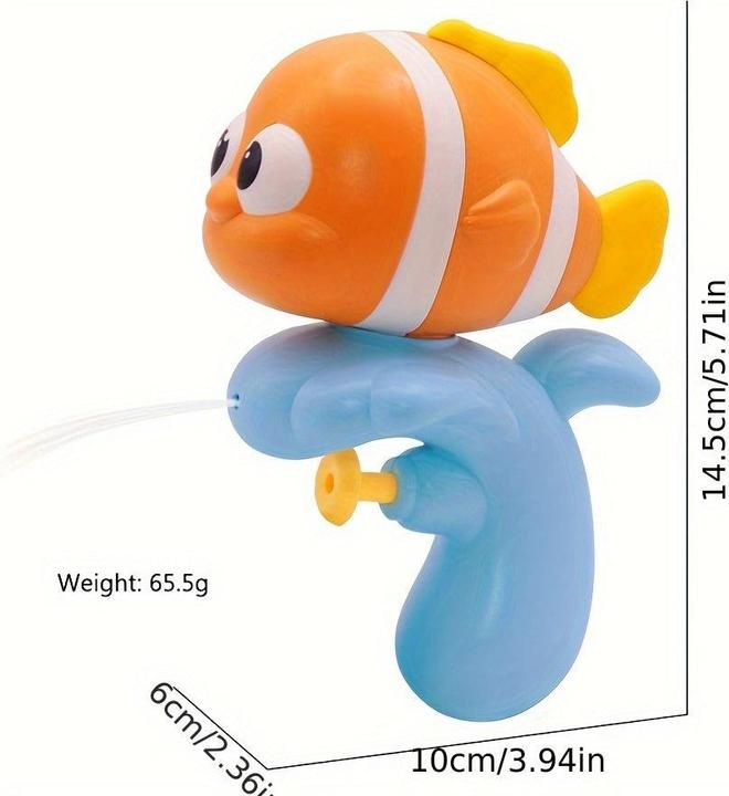 Actual product image Activity Board Underwater animal mini cartoon water toy, baby bath toy, suitable for pool water spray