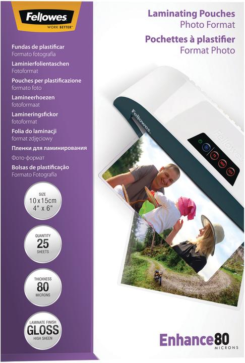 Fellowes Enhance 80 (10 x 15 cm, 25 Piece, 80 µm)