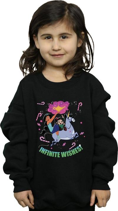 Actual product image Disney Girls Wreck It Ralph Jasmine And Vanellope Sweatshirt (152, 158)