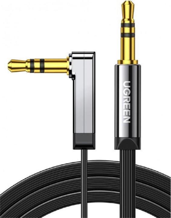 Produktbild Ugreen Cable Audio 3.5mm M/M Angled Flat 1.5m AV119 10598 (1.50 m)