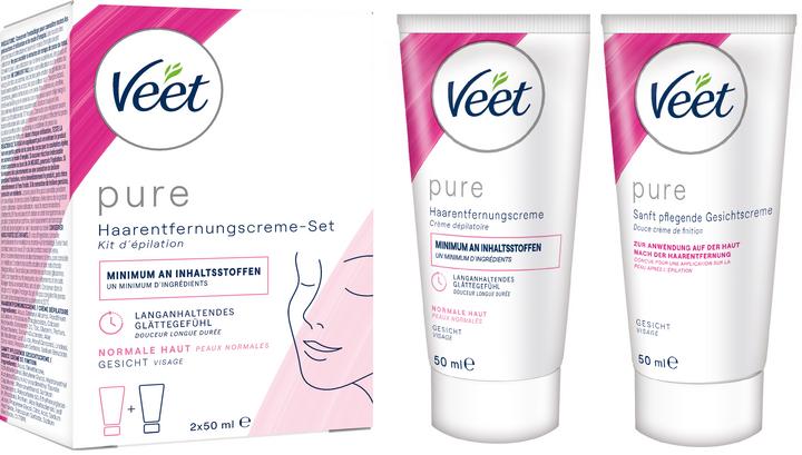 Produktbild Veet Haarentfernungs-Set Gesicht Essential Inspirations (50 ml, 2 x, 134 g)
