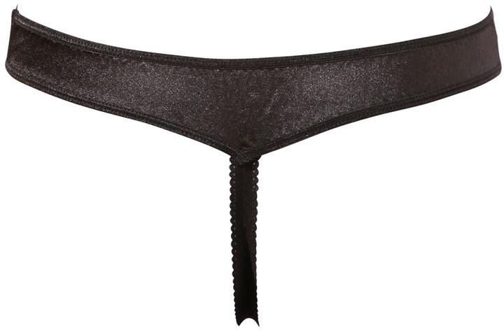 Produktbild Cottelli Collection Satin String ouvert (S)