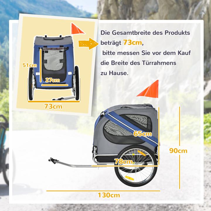 Actual product image PawHut Bicycle trailer for dogs