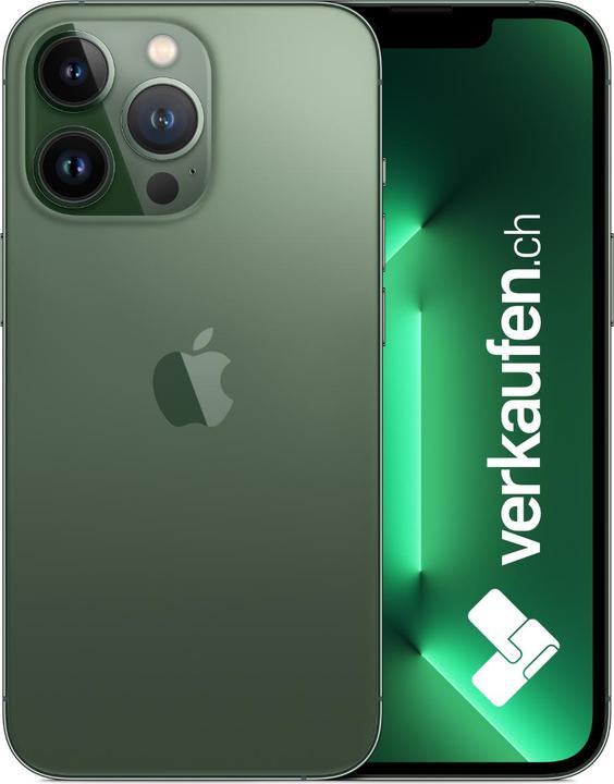 Produktbild verkaufen.ch iPhone 13 Pro (128 GB, Alpine Green, 6.10", 12 Mpx, SIM + eSIM, A / Wie neu)