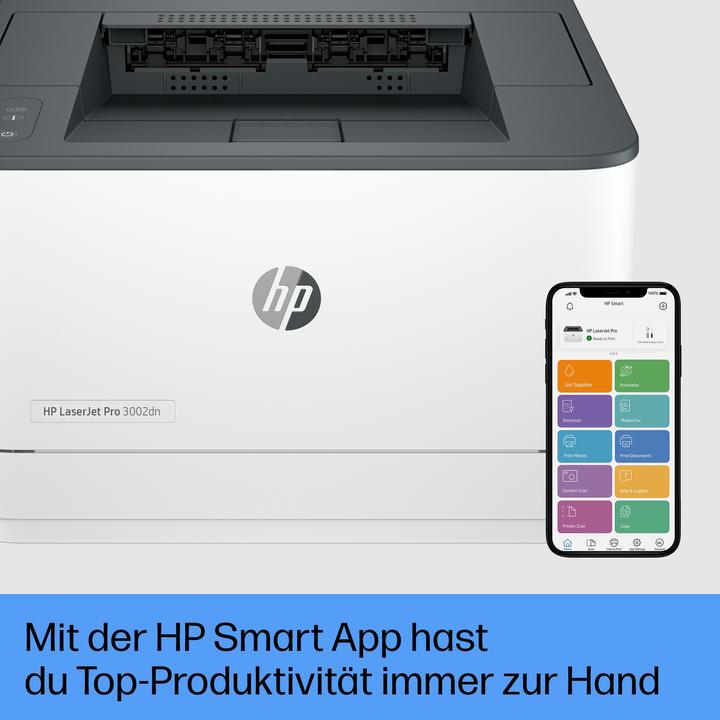 Produktbild HP LaserJet Pro 3002dn (Laser, Schwarz-Weiss)