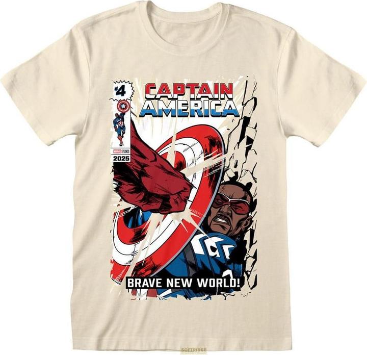 Actual product image Heroes Inc Captain America Brave New World T-Shirt Impact Grösse L (L)