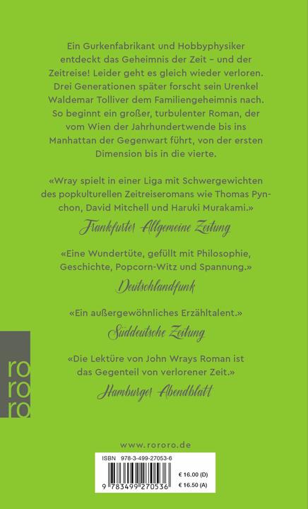 Image du produit Das Geheimnis der verlorenen Zeit (Allemand, John Wray, 2018)