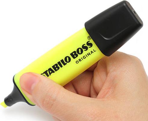 Actual product image STABILO BOSS ORIGINAL highlighter (Yellow, 5 mm, 1 x)