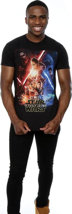Immagine prodotto Star Wars Force Awakens Poster Maglietta Uomo (L)