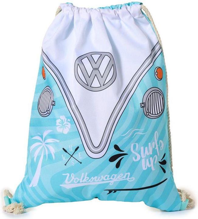 Actual product image Puckator Volkswagen Bulli VW Bus T1 Surf Adventure Drawstring Bag from