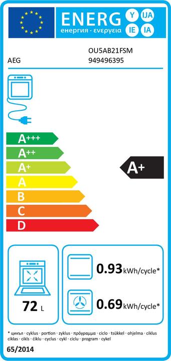 Etichetta energetica AEG OU5AB21FSM