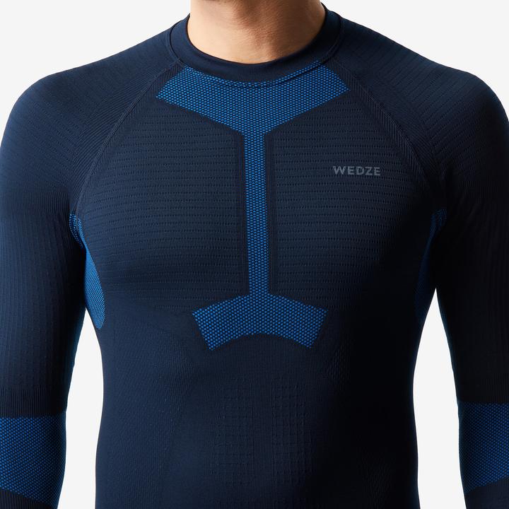 Image du produit Wedze Sous-vêtements de ski fonctionnels homme Seamless - BL500 I-Soft noir/bleu (S)