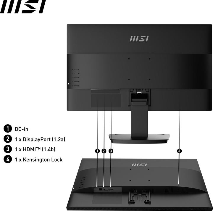 Immagine prodotto MSI PRO MP2412DE (1920 x 1080 pixel, 23.80")